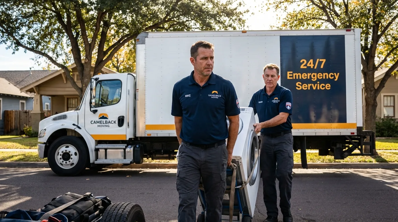 CamelBack Moving crew loading furniture in Wilmington, NC