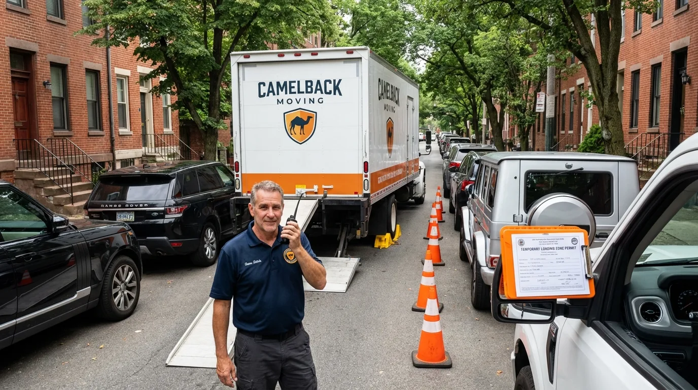City street loading permit setup in Wilmington, NC